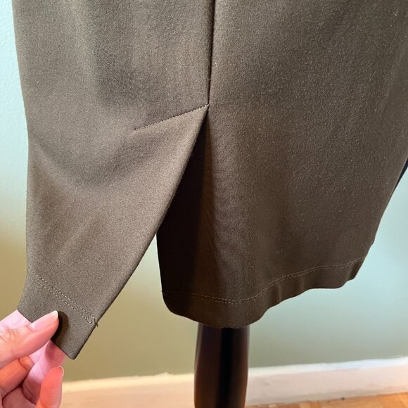 Aussie designer Cue ponte half zip stretch sheath dress - Picture 6 of 6